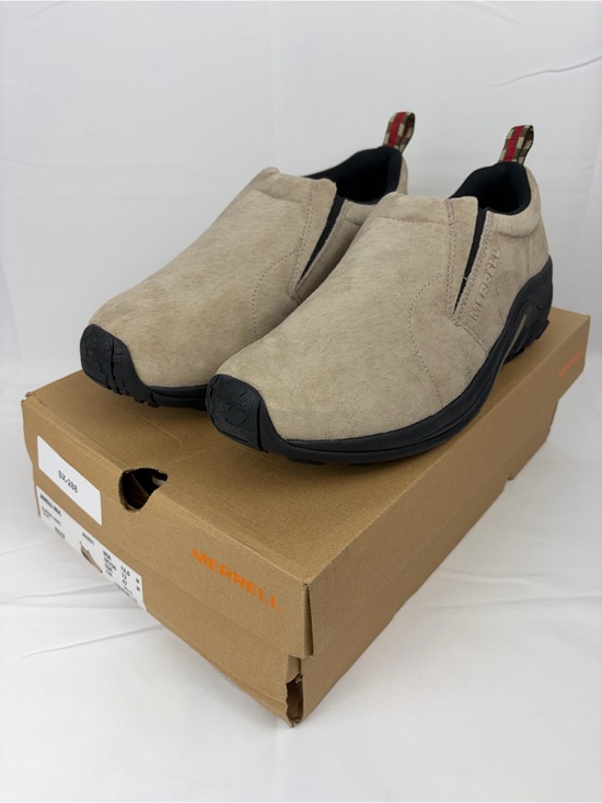 *NEW* Merrell Jungle Moc Slip On Suede Shoes Men’s 12.5 Taupe main image 9